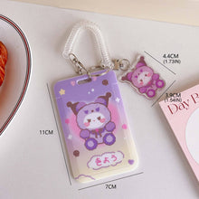 Load image into Gallery viewer, Kpop Photocard Holder Acrylic Credit ID Bank Card Photo Display Holder Bus Subway Card Protective Case Pendant Gift