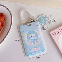 Load image into Gallery viewer, Kpop Photocard Holder Acrylic Credit ID Bank Card Photo Display Holder Bus Subway Card Protective Case Pendant Gift