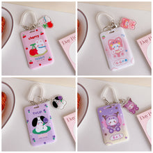Load image into Gallery viewer, Kpop Photocard Holder Acrylic Credit ID Bank Card Photo Display Holder Bus Subway Card Protective Case Pendant Gift