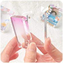 Load image into Gallery viewer, Transparent Acrylic Picture Photo Frame Magnetic Photocard Holder Poster Display Stand DIY Desktop Decoration Ornament