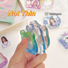 Load image into Gallery viewer, Transparent Acrylic Picture Photo Frame Magnetic Photocard Holder Poster Display Stand DIY Desktop Decoration Ornament