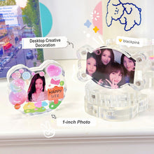 Load image into Gallery viewer, Transparent Acrylic Picture Photo Frame Magnetic Photocard Holder Poster Display Stand DIY Desktop Decoration Ornament
