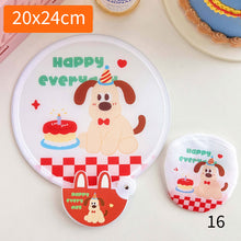 Load image into Gallery viewer, Portable Folding Round Fan With Handle Cartoon Mini Fan Comfortable Grip Fabric Smooth Edges Folding Hand Fan for Home