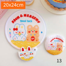 Load image into Gallery viewer, Portable Folding Round Fan With Handle Cartoon Mini Fan Comfortable Grip Fabric Smooth Edges Folding Hand Fan for Home