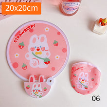 Load image into Gallery viewer, Portable Folding Round Fan With Handle Cartoon Mini Fan Comfortable Grip Fabric Smooth Edges Folding Hand Fan for Home