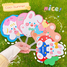 Load image into Gallery viewer, INS Cute Cartoon Hand Fan Mini Portable Plastic Fan In Summer Outdoor Activity Kids Students Gifts