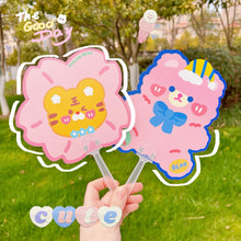 Load image into Gallery viewer, INS Cute Cartoon Hand Fan Mini Portable Plastic Fan In Summer Outdoor Activity Kids Students Gifts