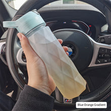 Load image into Gallery viewer, 600ml Space Cup Star Anise Cup Angular Gradient Tote Straw Cup Outdoor Leakproof Sports Travel Kettle Drinking Cup Water Bottle