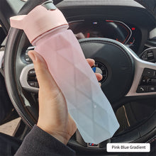 Load image into Gallery viewer, 600ml Space Cup Star Anise Cup Angular Gradient Tote Straw Cup Outdoor Leakproof Sports Travel Kettle Drinking Cup Water Bottle