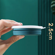 Load image into Gallery viewer, Portable Silicone Folding Water Cup With Lid and Lanyard Heat Resistant Telescopic Collapsible Foldable Mug For Travel Camping