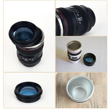 Load image into Gallery viewer, 350ml Creative Camera Mug Cup EF24-105mm Coffee Lens Mug Stainless Steel Mini Tea Mug Water Drinkware Gifts