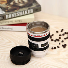 Load image into Gallery viewer, 350ml Creative Camera Mug Cup EF24-105mm Coffee Lens Mug Stainless Steel Mini Tea Mug Water Drinkware Gifts