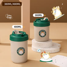 Load image into Gallery viewer, 380ml/480ml Portable 304 Stainless Steel/PP Liner Double Layer Coffee Mug Tea Milk Cup Thermos Bottle for Car Home Office School