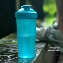 Load image into Gallery viewer, 600ml Portable Protein Powder Shaker Bottle Leak Proof Sports Mixing Cup Water Bottle for Gym Fitness Training with Scale