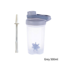 Load image into Gallery viewer, 500ml/700ml Portable Protein Powder Shaker Bottle Leak Proof Sports Mixing Cup Water Bottle for Gym Fitness Training with Scale