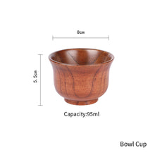 Load image into Gallery viewer, Sour Jujube Wooden Handmade Water Coffee Mug Big Belly Cup Tea Beer Juice Milk Mugs Drink Cups With Handle Kitchen Bar Drinkware