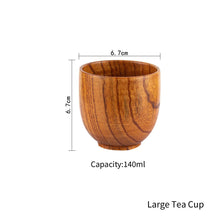 Load image into Gallery viewer, Sour Jujube Wooden Handmade Water Coffee Mug Big Belly Cup Tea Beer Juice Milk Mugs Drink Cups With Handle Kitchen Bar Drinkware