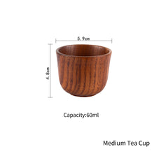 Load image into Gallery viewer, Sour Jujube Wooden Handmade Water Coffee Mug Big Belly Cup Tea Beer Juice Milk Mugs Drink Cups With Handle Kitchen Bar Drinkware