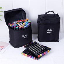 Load image into Gallery viewer, 24/30/36/48 Colors Sketching Marker Set Double Head Paint Pens Dual Brush Set for Calligraphy Painting Drawing DIY Graffiti Art Supplies
