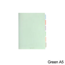 Load image into Gallery viewer, A5/B5 Morandi Loose Leaf Notebook PP Cover Binder 60 Sheets Line Refillable Office School Journal Supplies Stationery