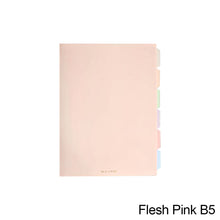 Load image into Gallery viewer, A5/B5 Morandi Loose Leaf Notebook PP Cover Binder 60 Sheets Line Refillable Office School Journal Supplies Stationery