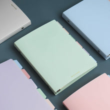 Load image into Gallery viewer, A5/B5 Morandi Loose Leaf Notebook PP Cover Binder 60 Sheets Line Refillable Office School Journal Supplies Stationery