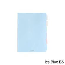 Load image into Gallery viewer, A5/B5 Morandi Loose Leaf Notebook PP Cover Binder 60 Sheets Line Refillable Office School Journal Supplies Stationery