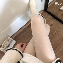 Load image into Gallery viewer, Thin Pantyhose Love Butterfly Polka Dot Jacquard Stockings Comfortable Breathable Sexy Black White Thin Stockings for Women
