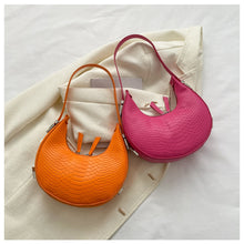 Load image into Gallery viewer, Women Temperamental Casual Shoulder Bag Underarm Bag Solid Color PU Leather Comfortable Handbag