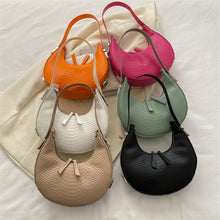 Load image into Gallery viewer, Women Temperamental Casual Shoulder Bag Underarm Bag Solid Color PU Leather Comfortable Handbag