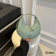 Load image into Gallery viewer, Women Temperamental Casual Shoulder Bag Underarm Bag Solid Color PU Leather Comfortable Handbag