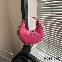Load image into Gallery viewer, Women Temperamental Casual Shoulder Bag Underarm Bag Solid Color PU Leather Comfortable Handbag