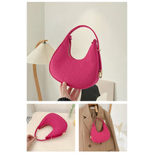Load image into Gallery viewer, Simple Niche Shoulder Bag Underarm Bag Temperamental Solid Color Comfortable Felt Cloth Handbag for Women