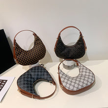 Load image into Gallery viewer, Simple Retro Shoulder Bag Crescent Bag Fashion Comfortable PU Leather Handbag Shoulder Bag for Women