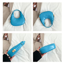 Load image into Gallery viewer, Fashion Simple Shoulder Bag Underarm Bag Temperamental Solid Color Comfortable PU Leather Handbag for Women