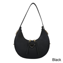 Load image into Gallery viewer, Women Retro Casual Small Shoulder Bag Solid Color Temperamental Underarm Bag PU Leather Crescent Bag Handbag