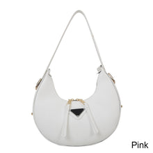Load image into Gallery viewer, Women Retro Casual Small Shoulder Bag Solid Color Temperamental Underarm Bag PU Leather Crescent Bag Handbag