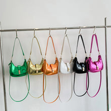 Load image into Gallery viewer, Women Fashion Temperamental Shoulder Bag Crossbody Bag Simple Glossy Solid Color PU Leather Handbag