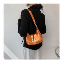 Load image into Gallery viewer, Women Fashion Temperamental Shoulder Bag Crossbody Bag Simple Glossy Solid Color PU Leather Handbag