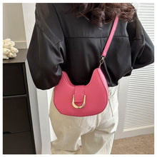 Load image into Gallery viewer, Fashion Personalized Shoulder Bag Crossbody Bag Niche Solid Color Comfortable PU Leather Crossbody Bag for Women