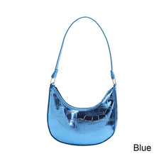 Load image into Gallery viewer, Fashion Personalized Shoulder Bag Underarm Bag Simple Solid Color Glossy PU Leather Handbag for Women