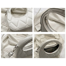 Load image into Gallery viewer, Temperamental Versatile Ribbed Handbag Crossbody Bag PU Leather Solid Color Comfortable Handbag for Women
