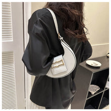 Load image into Gallery viewer, Fashion Simple Shoulder Bag Underarm Bag Temperamental Solid Color PU Leather Handbag for Women