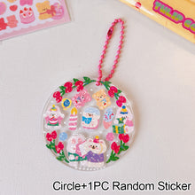 Load image into Gallery viewer, Cute Guka Sticker DIY Keychain Transparent Acrylic Goo Chuck Pendant Keychain Decoration Badge Kawaii Stationery Accessories