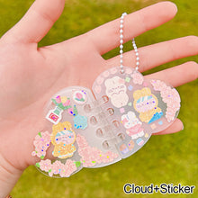 Load image into Gallery viewer, Cute Guka Sticker DIY Keychain Transparent Acrylic Goo Chuck Pendant Keychain Decoration Badge Kawaii Stationery Accessories