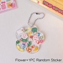 Load image into Gallery viewer, Cute Guka Sticker DIY Keychain Transparent Acrylic Goo Chuck Pendant Keychain Decoration Badge Kawaii Stationery Accessories