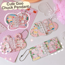Load image into Gallery viewer, Cute Guka Sticker DIY Keychain Transparent Acrylic Goo Chuck Pendant Keychain Decoration Badge Kawaii Stationery Accessories