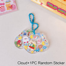Load image into Gallery viewer, Cute Guka Sticker DIY Keychain Transparent Acrylic Goo Chuck Pendant Keychain Decoration Badge Kawaii Stationery Accessories