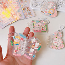 Load image into Gallery viewer, Cute Guka Sticker DIY Keychain Transparent Acrylic Goo Chuck Pendant Keychain Decoration Badge Kawaii Stationery Accessories