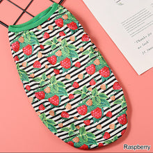 Load image into Gallery viewer, Summer Cute Fruit Print Pet Dog Vest Soft Cartoon Pattern Puppy T-shirts Comfortable for Cats Small Medium Dog